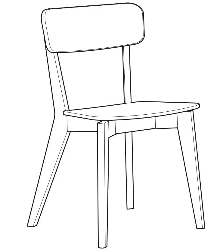 IKEA 004 572 35 LISABO Chair Ash