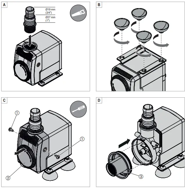 EHEIM-compactON-2100-Aquarium-Pump-fig-2