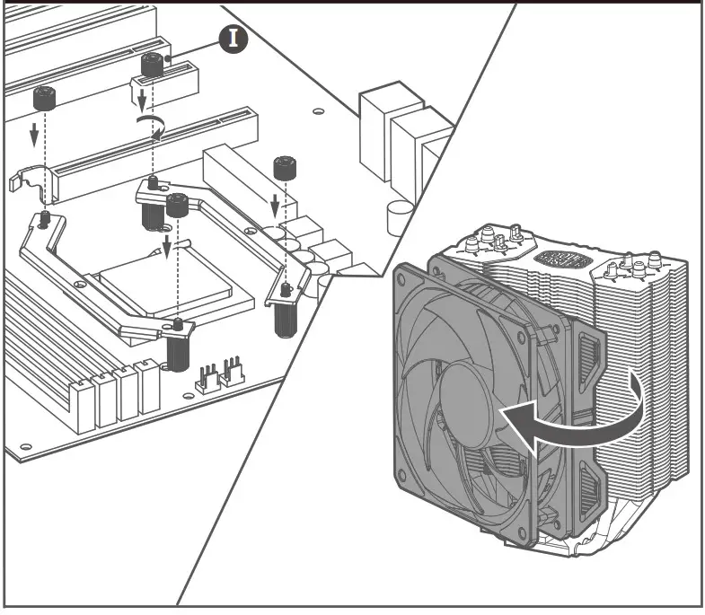COOLER MASTER HYPER 212 EVO V2 Air Cooler - AMD AM4 AM3 AM3 AM2 3