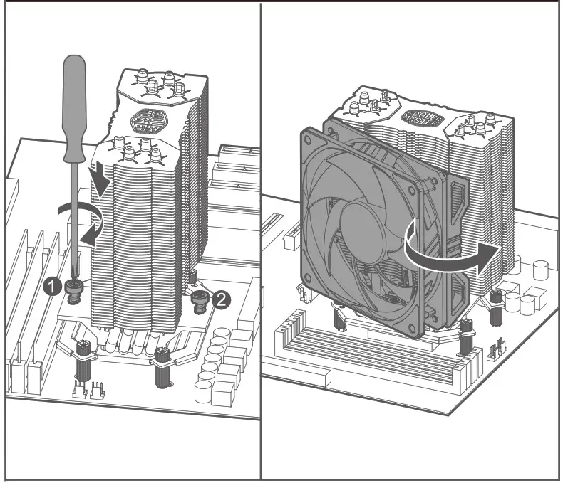 COOLER MASTER HYPER 212 EVO V2 Air Cooler - AMD AM4 AM3 AM3 AM2 4