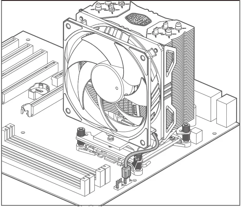 COOLER MASTER HYPER 212 EVO V2 Air Cooler - Intel And AMD 3