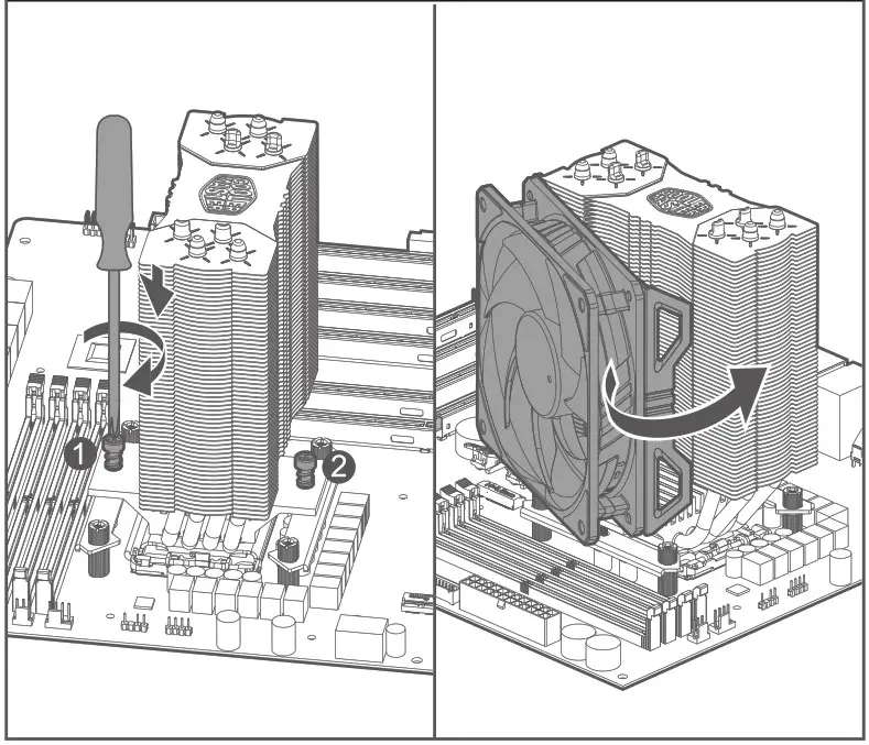 COOLER MASTER HYPER 212 EVO V2 Air Cooler - Intel LGA 1700 1200 115x 4