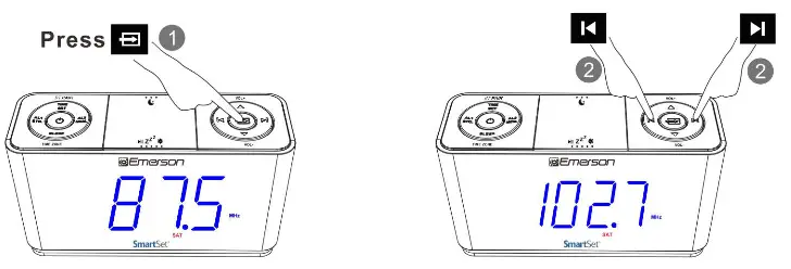 EMERSON CKS1507 SmartSet Clock Radio with Auto Time Setting System - Fig 15