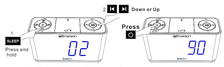 EMERSON CKS1507 SmartSet Clock Radio with Auto Time Setting System - Fig 17