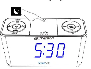 EMERSON CKS1507 SmartSet Clock Radio with Auto Time Setting System - Fig 20