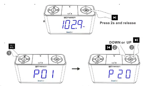 EMERSON CKS1507 SmartSet Clock Radio with Auto Time Setting System - Fig 29
