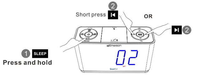 EMERSON CKS1507 SmartSet Clock Radio with Auto Time Setting System - Fig 4