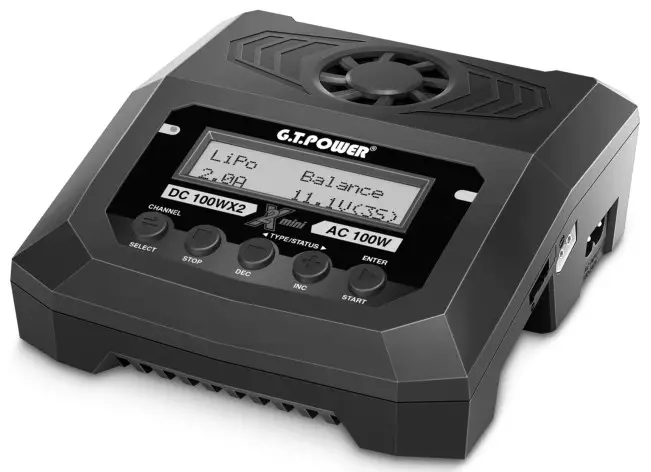 G T Power 2-Channel Intelligent Charger - Cover