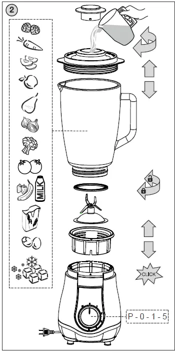 HYUNDAI TB 578 W Electric Blender 01