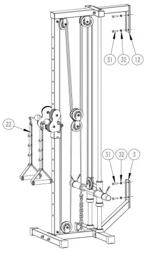 SYNERGEE 810032235116 Wall Mounted Pulley Machine 23