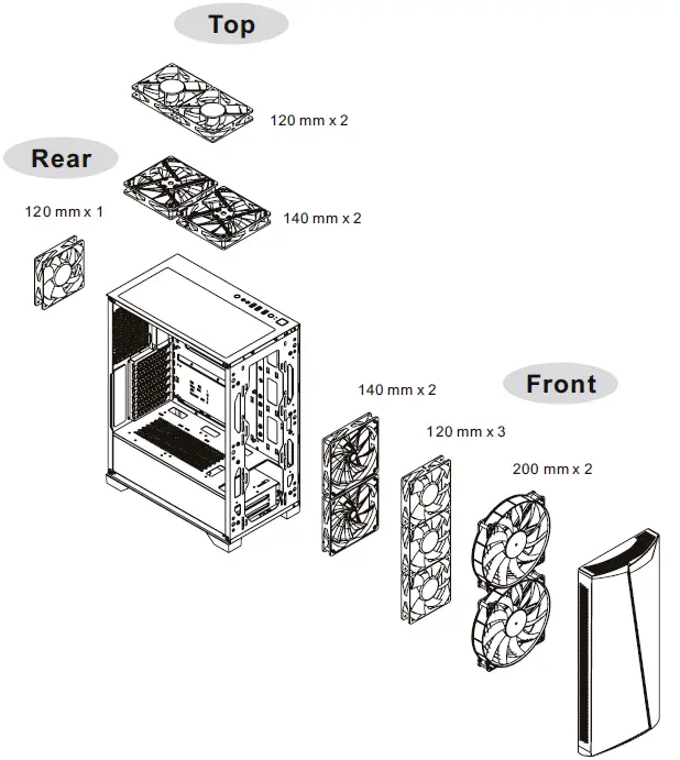 thermaltake H350 TG Mid Tower RGB Mid-Tower Chassis-10