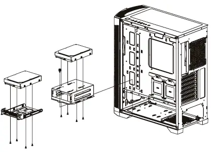 thermaltake H350 TG Mid Tower RGB Mid-Tower Chassis-6