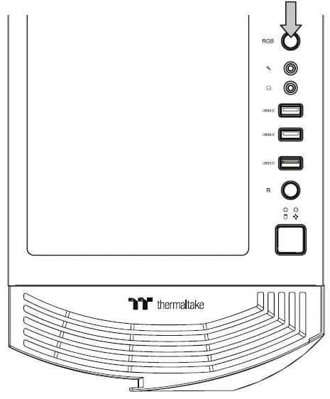 thermaltake H350 TG Mid Tower RGB Mid-Tower Chassis-9