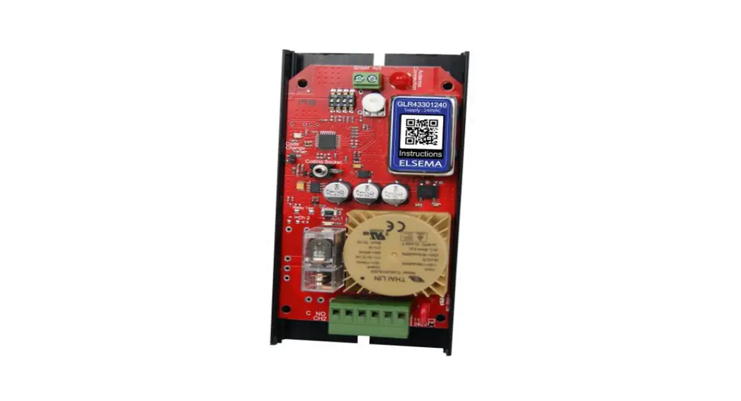 Elsema Glr43301240 Relay Out Rx 433mhz 240v Supply & Relay Owner's Manual Elsema Glr43301240 Relay Out Rx 433mhz 240v Supply & Relay Owner's Manual