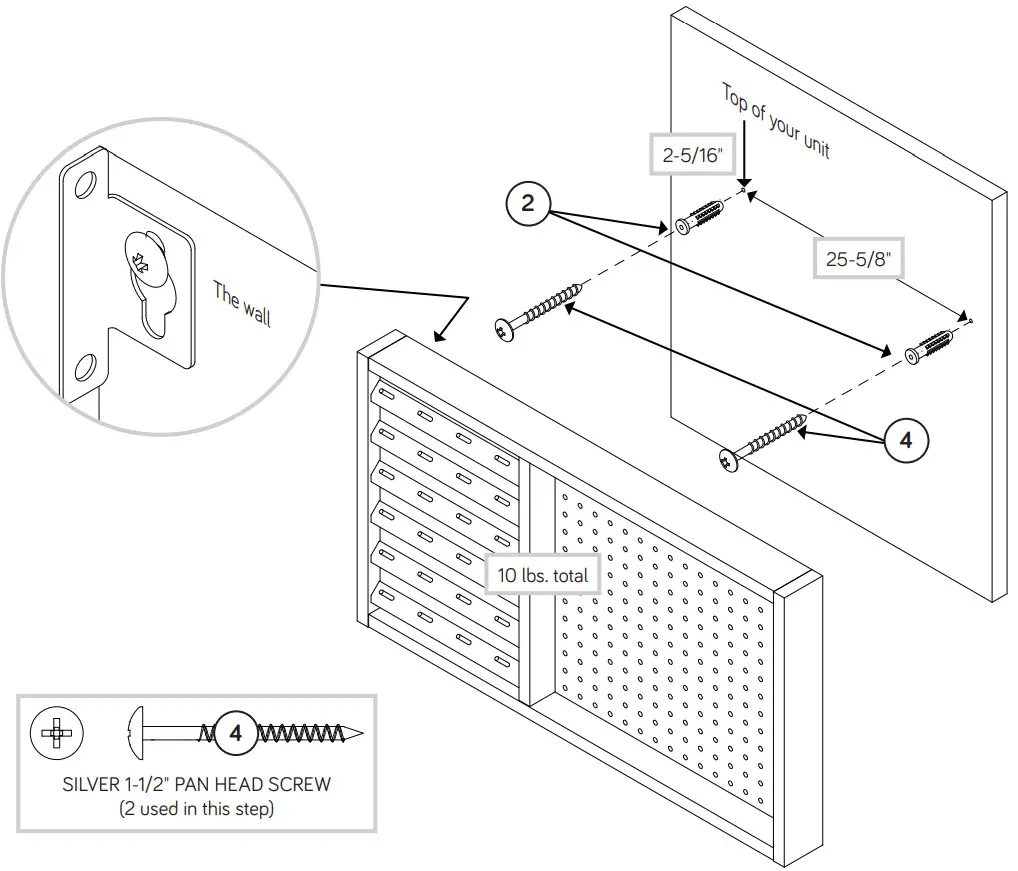 Teknik 5423412 Wall Mounted Pegboard - Figure 9