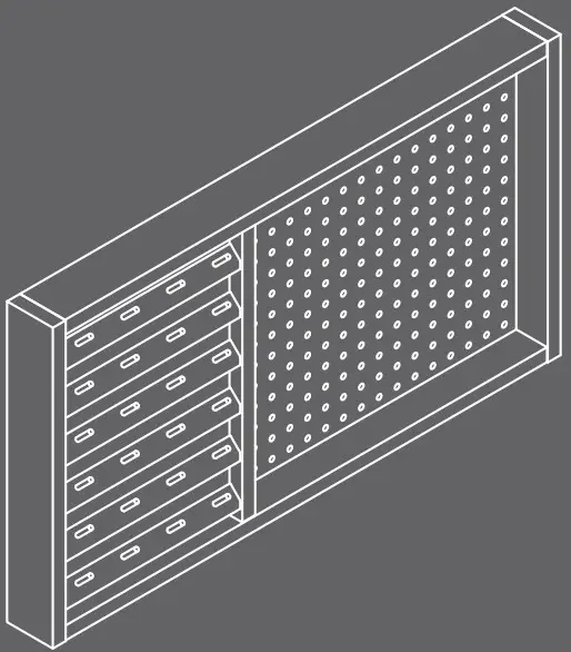 Teknik 5423412 Wall Mounted Pegboard