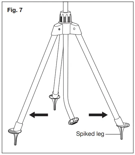 AQUAJOE AJ-6PSTB-XL Telescoping 360 Sprinkler - Fig 7