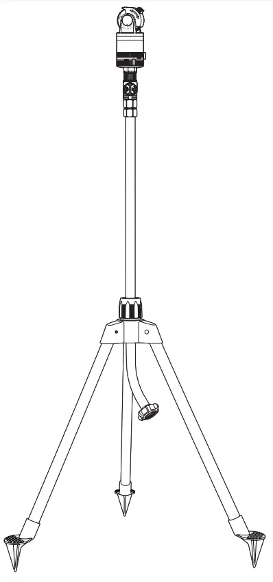 AQUAJOE AJ-6PSTB-XL Telescoping 360 Sprinkler