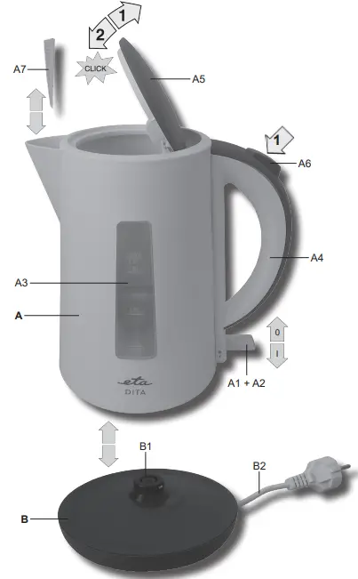 eta 1603 Dita Plastic Water Kettle-fig2