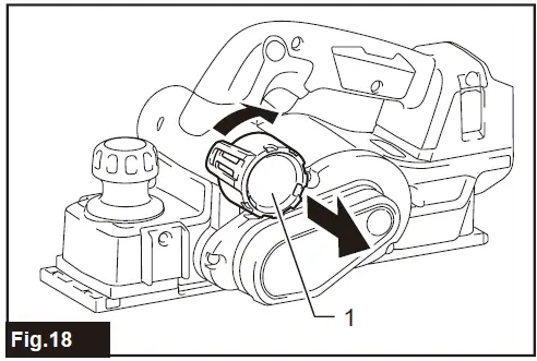 makita DKP181ZU Cordless Planer 18