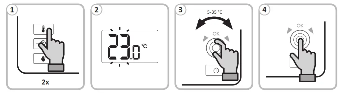 AURATON Cetus Daily Wired Thermostat - 8