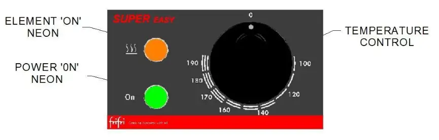 frifri 670132 Super Easy Built In Built In Electric Fryer- Control panel 1