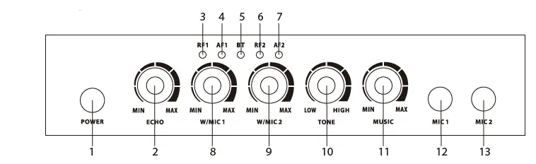 Portable UHF Wireless Microphone System (2)