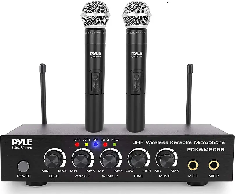 Portable UHF Wireless Microphone System