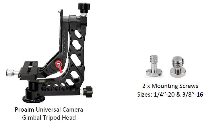 PROAIM P-GH-30 Universal Camera Gimbal Tripod Head-1