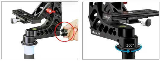 PROAIM P-GH-30 Universal Camera Gimbal Tripod Head-3