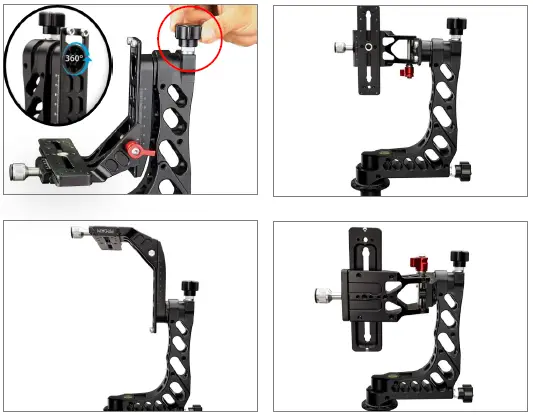 PROAIM P-GH-30 Universal Camera Gimbal Tripod Head-4