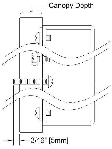PROGRESS LIGHTING P2706 Single Light Bathroom Fixture - Canopy