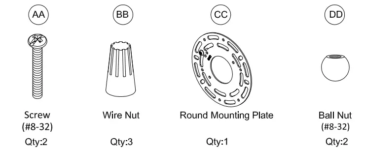PROGRESS LIGHTING P2706 Single Light Bathroom Fixture - Contents