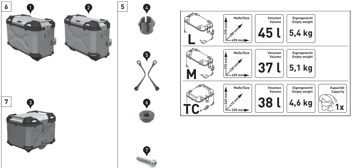 SW-MOTECH KFT 06 145 70001 B Case Motocard - fig 8