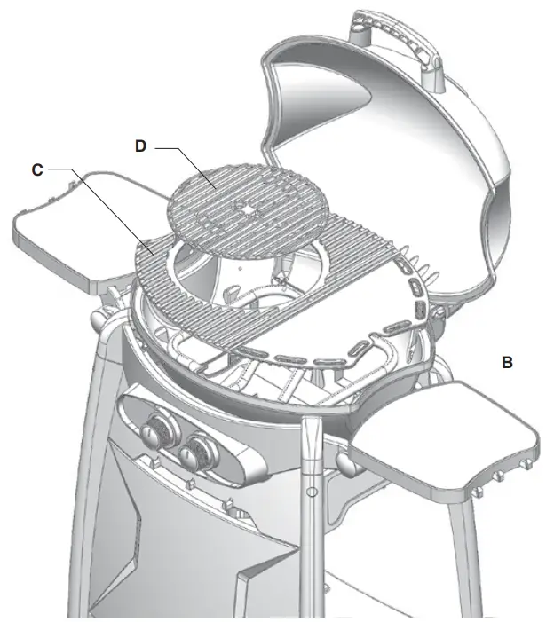 Gasmate BQ10622MG Odyssey 2 Burner Trolley BBQ Matt Grey - STEP 16