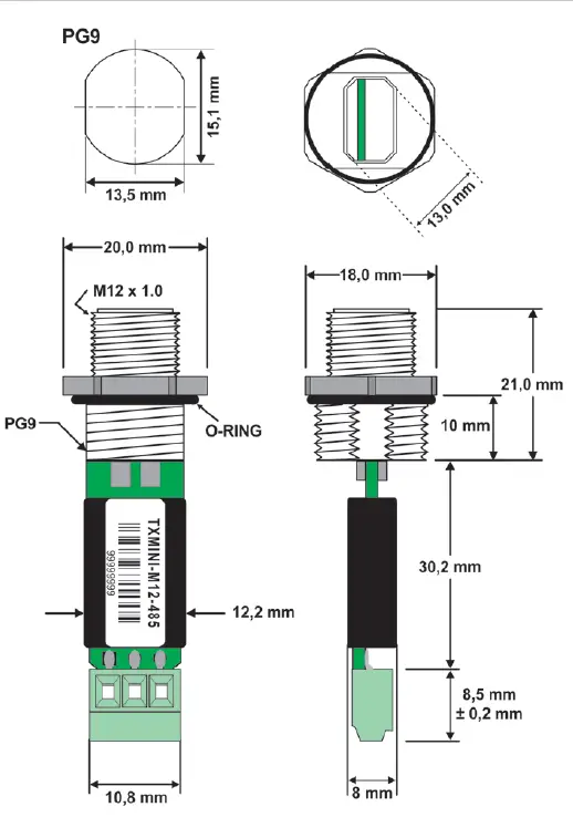 CaptureITSensor-M12-485 -Compact-Temperature-Transmitter-TxMini-fig-4