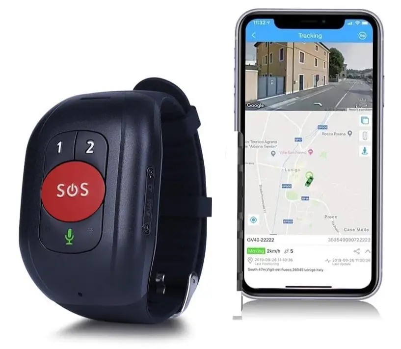 IP67 Waterproof 4G LTE GSM Elderly Child SOS Button Wristband Emergency Alarm GPS Tracking