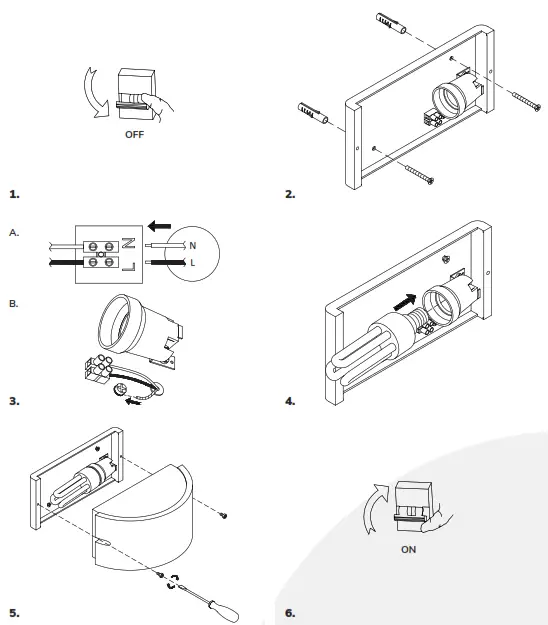 HOFTRONIC 5426810 Hugo LED Wall Light - 1