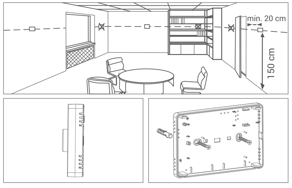 GENERAL HT220S Digital Room Thermostat - fig 2