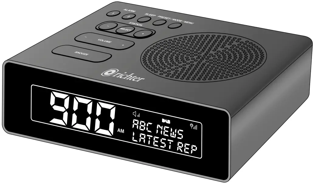 richter RR35 Sunrise Alarm Clock Digital Radio