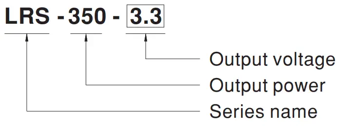 EAN WELL LRS 350 series 350W Single Output Switching Power Supply - fig