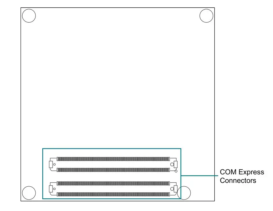ARBOR EmETXe-i92U0 COM Express Compact Type 6 CPU Module - Bottom Side