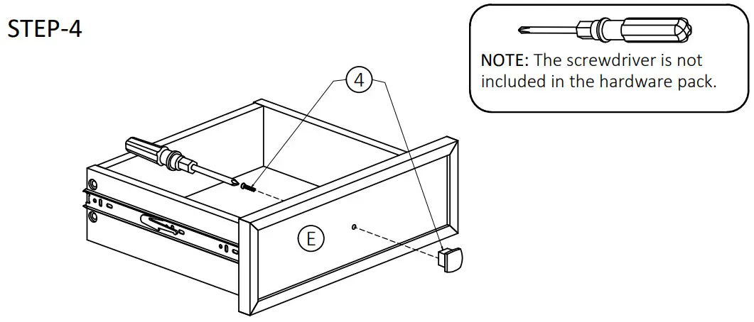 Cypress Hills AXCRGREY03 Greystone Coffee Table --Step 4