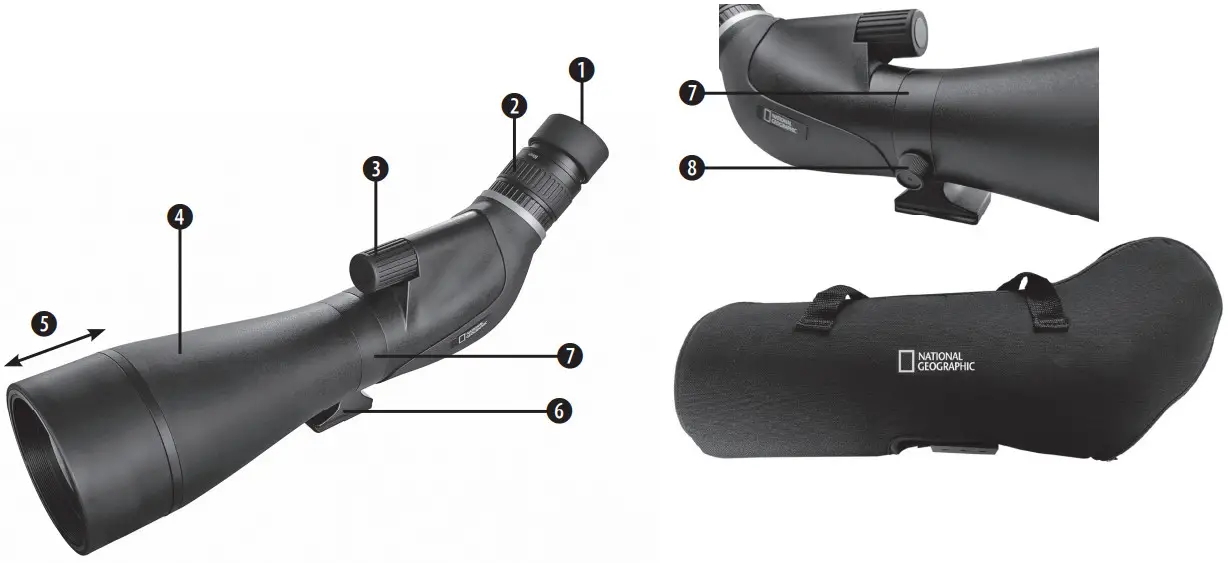 NATIONAL GEOGRAPHIC 20 60 80 Spotting Scope - FIGURE 1