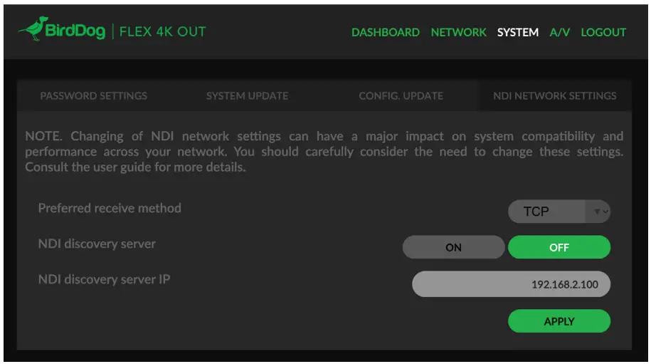 BirdDog Flex 4K Out Full NDI Decoder - fig 12