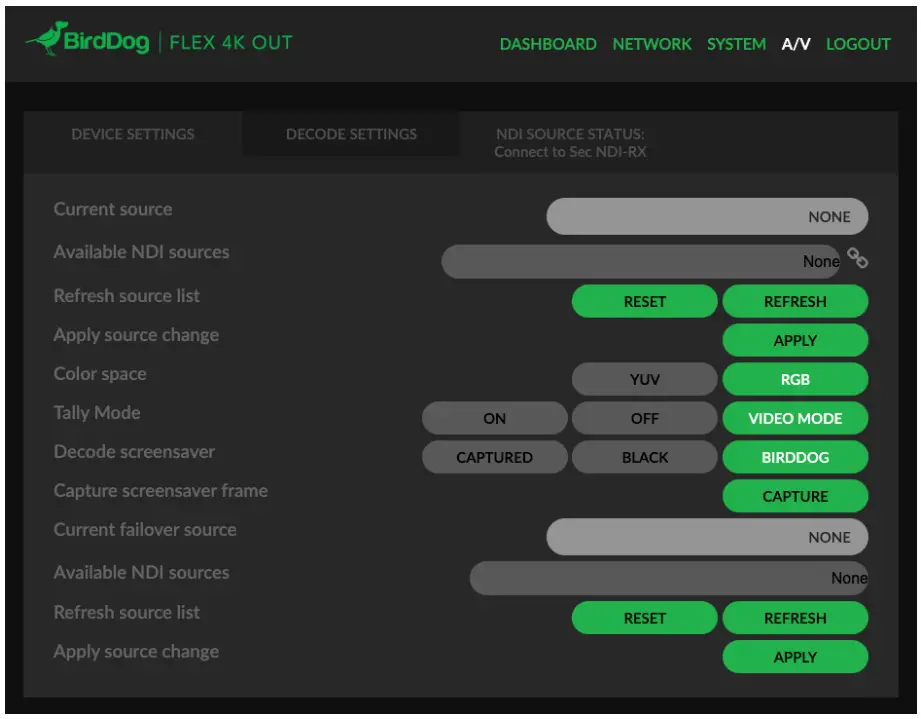 BirdDog Flex 4K Out Full NDI Decoder - fig 14