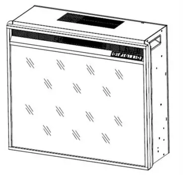 SEI FURNITURE HD064840 Henstinger 54.75 in Freestanding Wooden Electric - 13