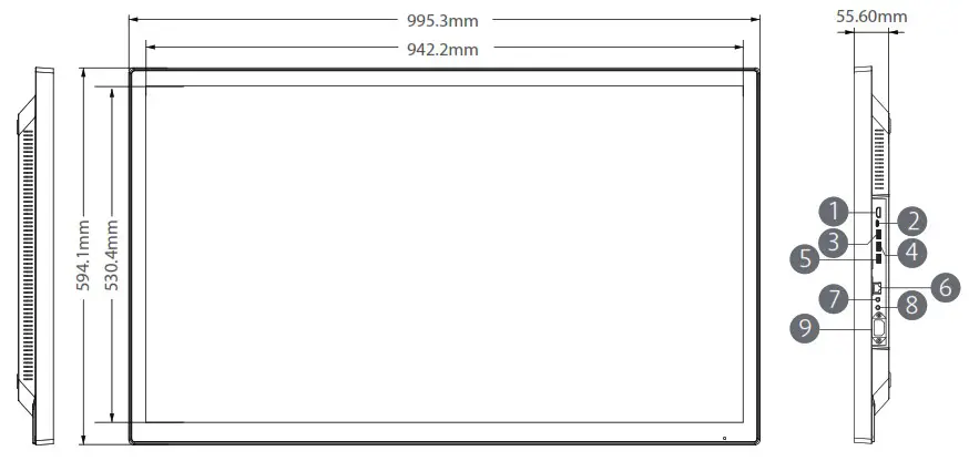 Shenzhen Electron Technology E0039 Interactive Digital Signage - 43 Exterior Components 1