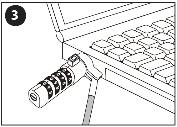 rocstor Y1RB005-B1 Slim Combination Lock - Figure 4