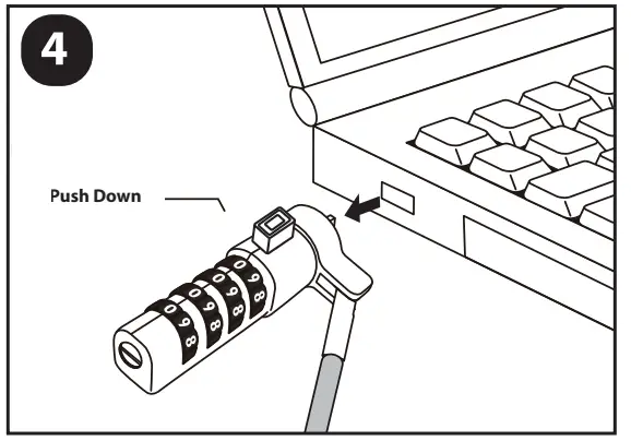 rocstor Y1RB005-B1 Slim Combination Lock - Figure 5